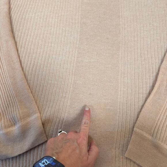 Madewell NWT Women's Size Large Lightweight Alpaca Barons Varregated Rib Sweater - Picture 7 of 13